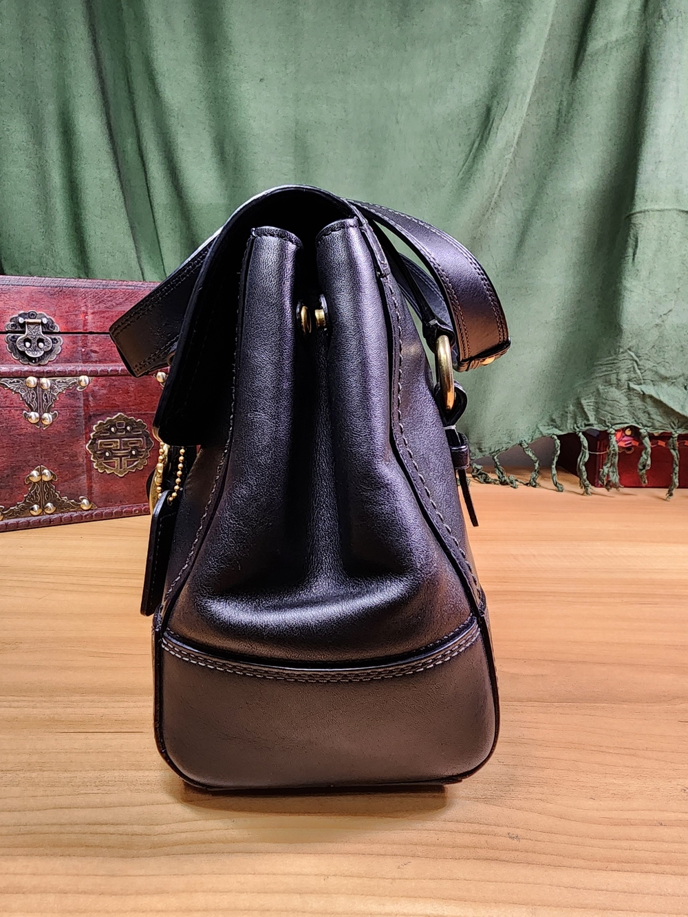Vintage Coach Hamptons Turnlock Tote/Shoulder Bag - Gem